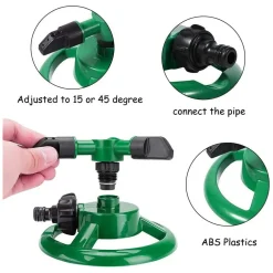 IRRIGATORE DA GIARDINO SPRUZZATORE PRATO SU BASE PUNTALE 3 BRACCIA 360° ANNAFFIA