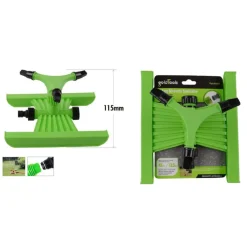 IRRIGATORE GIREVOLE BRACCI A 3 GETTI BASE SUPPORTO SLITTA IRRIGATORI 115MM 90007