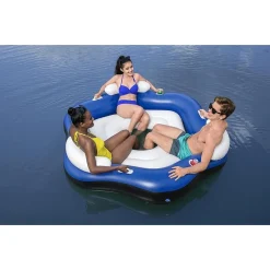 ISOLA GALLEGGIANTE PER 3 PERSONE 191X178 CM CON PORTABICCHIERI E MANIGLIE 43111