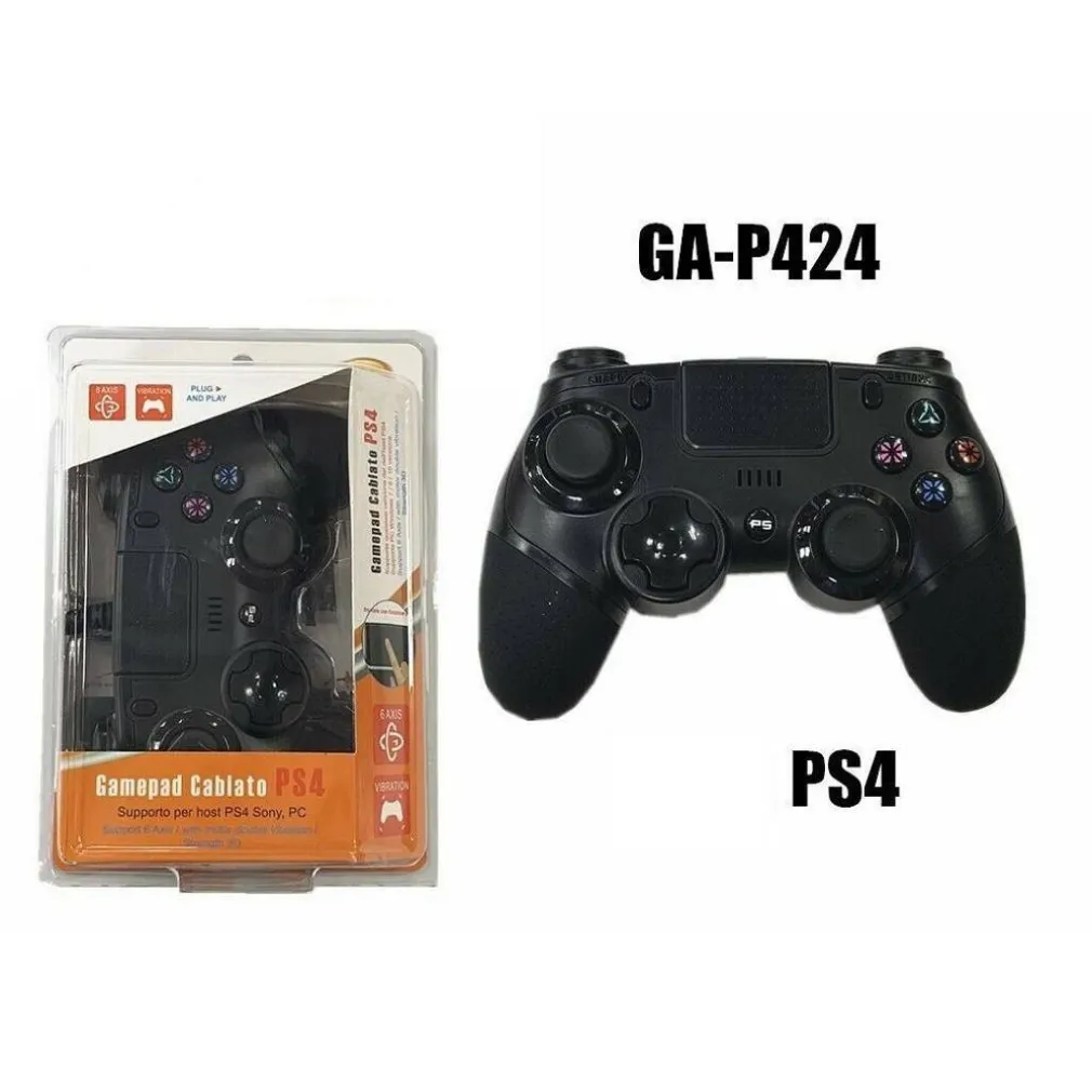 JOYPAD CONTROLLER JOYSTICK GAMEPAD CON FILO COMPATIBILE SONY PS4 LINQ GA-P424