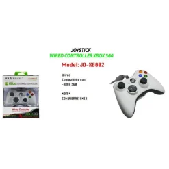 JOYSTICK CONTROLLER CON FILO CAVO USB XBOX 360 WIRED JOYPAD JO-XB002 COMPATIBILE
