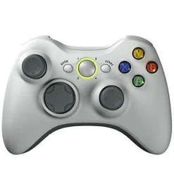 JOYSTICK JOYPAD CONTROLLER PER XBOX 360 CON CAVO FILO USB COMPATIBILE BIANCO