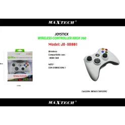 JOYSTICK JOYPAD CONTROLLER BIANCO PER XBOX 360 WIRELESS SENZA FILO COMPATIBILE