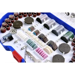 KIT 276 ACCESSORI MINI TRAPANO DREMEL PUNTE PER LUCIDARE LEVIGARE IN VALIGETTA