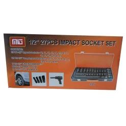 KIT 27 BUSSOLE/BOCCOLE ADATTATORE RINFORZATE PER AVVITATORE PNEUMATICO DA 1/2