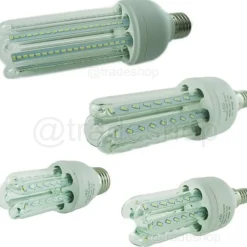 KIT 4 LAMPADINE LED ATTACCO E27 9W FARETTO LUCE BIANCO FREDDO 6000K DURATA