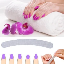 KIT 50 LIME BANANA GRANA 100/180 RICOSTRUZIONE UNGHIE GEL UV NAIL MANICURE