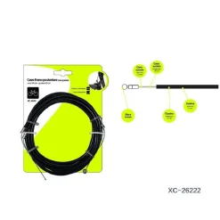 KIT 2 PEZZI CAVO FRENO POSTERIORE CON GUAINA UNIVERSALE PER BICICLETTA XC-2622
