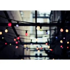 KIT 10 PEZZI LAMPADINA LED ABS ACRILICO 220 LM LUCE CALDA COLORATA FILAMENTO E27