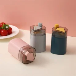 KIT 3 PEZZI PORTA STUZZICADENTI AUTOMATICO DISPENSER POP-UP PULIZIA DENTI CUCINA