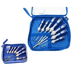 KIT 7 PZ CACCIAVITI A T TORX T6 T10 T15 T20 T25 T27 T30 BORSA RICHIUDIBILE