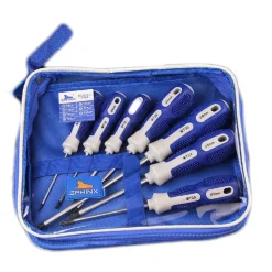 KIT 7 PZ CACCIAVITI A T TORX T6 T10 T15 T20 T25 T27 T30 BORSA RICHIUDIBILE