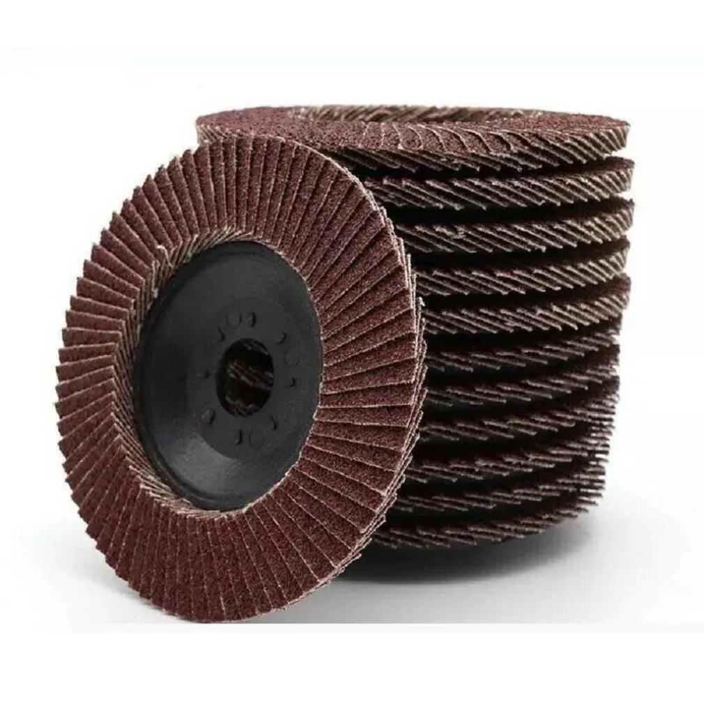 KIT 10 PZ DISCO ABRASIVO LAMELLARE PER SMERIGLIATRICE 115MM GRANA 80 ART.02037