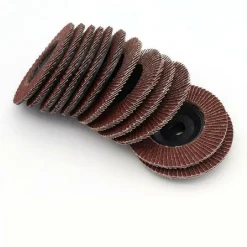 KIT 10 PZ DISCO ABRASIVO LAMELLARE PER SMERIGLIATRICE 115 MM GRANA 40