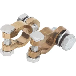 KIT 2 PZ MORSETTO CONNETTORE TERMINALE BATTERIA AUTOCARRI AUTO 300A VITE SINGOLA