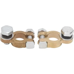 KIT 2 PZ MORSETTO CONNETTORE TERMINALE BATTERIA AUTOCARRI AUTO 300A VITE SINGOLA
