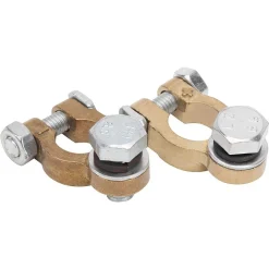 KIT 2 PZ MORSETTO CONNETTORE TERMINALE BATTERIA AUTOCARRI AUTO 300A VITE SINGOLA