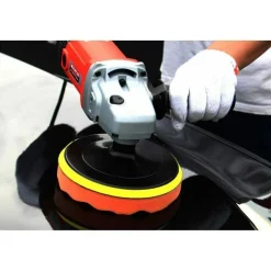 KIT 10 PZ SPUGNA LUCIDANTE CERATURA + ADATTATORE PER TRAPANO LUCIDATRICE 125MM