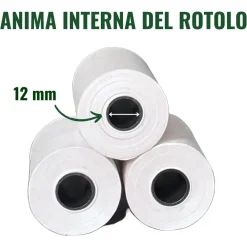 KIT 10 ROTOLI POS IN CARTA TERMICA 57MMX20MT UNIVERSALI COMPATIBILI CON DISPOSITIVI POS