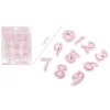 KIT 10 STAMPI NUMERI INDIPENDENTI PER CIOCCOLATINI TORTE PASTA DI ZUCCHERO 99021