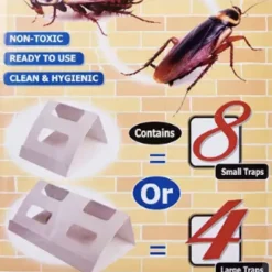 KIT 8 TRAPPOLA PER SCARAFAGGI BLATTE INSETTI CON COLLA ADESIVA SUPER POTENTE