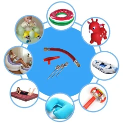 KIT AGHI AGO PER POMPA GONFIAGGIO COMPRESSORE ADATTATORE AGO PER VALVOLA PALLONI