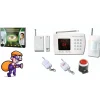 KIT ALLARME ANTIFURTO CASA UFFICIO CENTRALINA WIRELESS DIGITALE DISPLAY TELEFONO