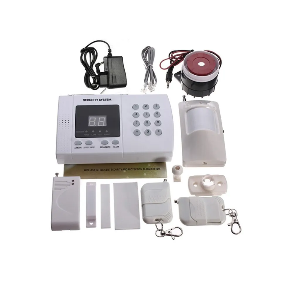 KIT ALLARME ANTIFURTO CASA UFFICIO CENTRALINA WIRELESS DIGITALE DISPLAY TELEFONO