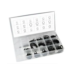 KIT ANELLI ELASTICI SEEGER SET BOX DA 300 PZ DIVERSE MISURE FERMI ASSIALE BECCO