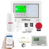 KIT ANTIFURTO CASA ALLARME DISPLAY TOUCH SCREEN COMBINATORE GSM WIRELESS APP