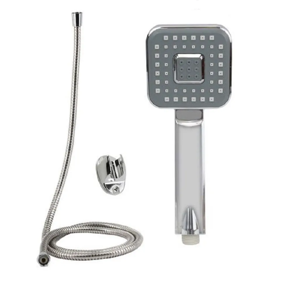 KIT BAGNO DOCCETTA DOCCINO SOFFIONE DOCCIA QUADRATO LACCIO 1,8 MT STAFFA 59167