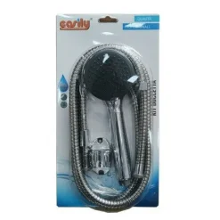 KIT BAGNO DOCCETTA TONDA DOCCINO SOFFIONE DOCCIA CON LACCIO 1,8 MT STAFFA 69102