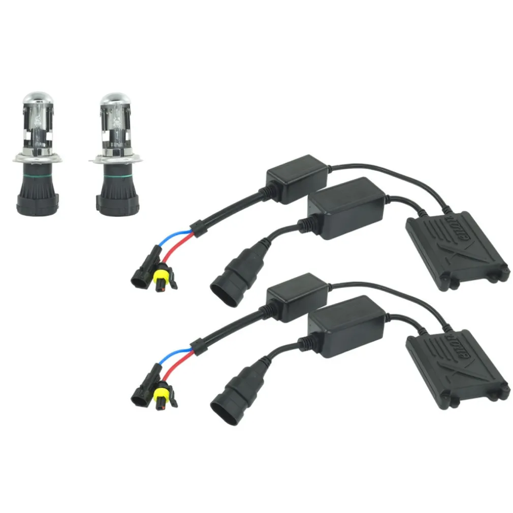 KIT BIXENON PER MOTO SCOOTER BI XENON LAMPADA H4 6000K 35W CENTRALINA SLIM