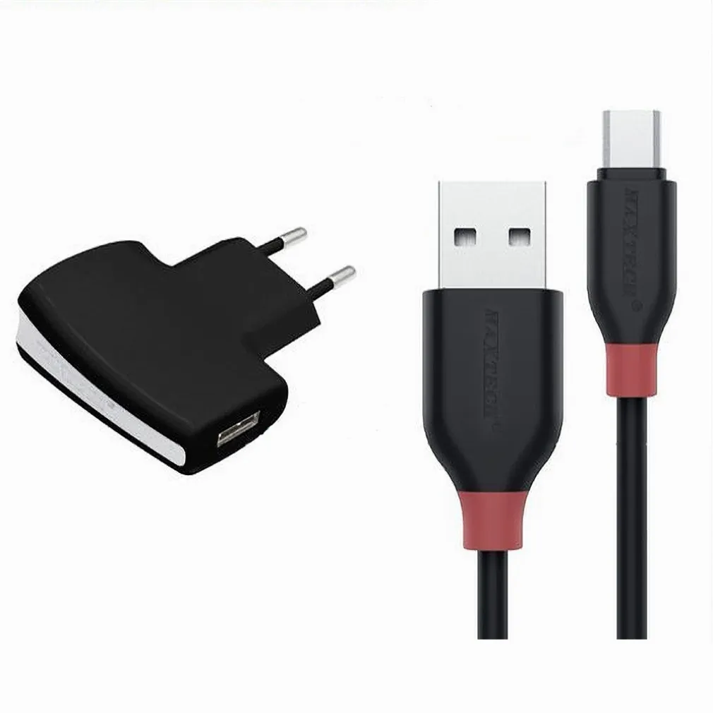KIT CARICABATTERIA ADATTATORE DI RICARICA CON CAVO MICRO USB 1MT MAXTECH CA-S036