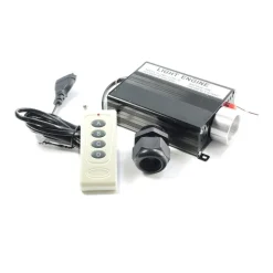 KIT CIELO STELLATO LED MULTICOLORE 16W + ROTOLO DA 1500MT FIBRA OTTICA 16 COLORI