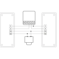 KIT CITOFONO BIFAMILIARE APRIPORTA CANCELLO 2 FILI DUE CORNETTE