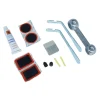 KIT COMPLETO RIPARAZIONE GOMMA BICI BICICLETTA BIKE PNEUMATICO FORO BUCATURA