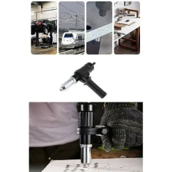 KIT CONVERSIONE DA TRAPANO AVVITATORE A RIVETTATRICE CON IMPUGNATURA TESTINE