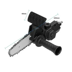 KIT CONVERSIONE MODIFICA DA TRAPANO A MOTOSEGA MINI ELETTROSEGA 4" ART. 07373