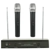 KIT COPPIA MICROFONI PROFESSIONALI WIRELESS CON CENTRALINA VHF BICANALI VHF200