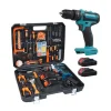 KIT DA 100 PEZZI COMPLETO DI ATTREZZI CON TRAPANO AVVITATORE A BATTERIA VALIGIETTA