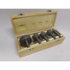 KIT DI 5 FRESE A TAZZA HSS DENTI IN METALLO DURO DA 18 30 32 35 55 MM PER MURO