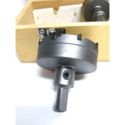 KIT DI 5 FRESE A TAZZA HSS DENTI IN METALLO DURO DA 18 30 32 35 55 MM PER MURO