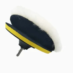 KIT DI 6 SPUGNE DISCO VELCRO LUCIDANTE CON ADATTATORE PER LUCIDATURA AUTO 3 5 6