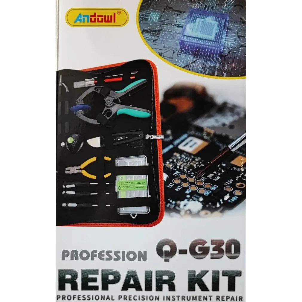 KIT DI 11 STRUMENTI DI RIPARAZIONE DI PRECISIONE PROFESSIONALE CUSTODIA Q-G30