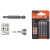 KIT DI BITS 3 PZ BIT INSERTI PER AVVITATORE 50MM GAMBO 1/4" MAGNETICO CR-V 91935