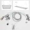 KIT DI FISSAGGIO PER PANNELLI LED A SOSPENSIONE SOFFITTO CAVETTO CORDINO FILO