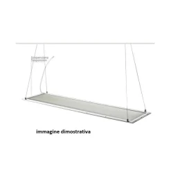 KIT DI FISSAGGIO PER PANNELLI LED A SOSPENSIONE SOFFITTO CAVETTO CORDINO FILO