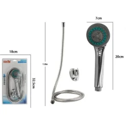 KIT DOCCETTA BAGNO DOCCINO SOFFIONE DOCCIA MULTIGETTO CON LACCIO 1,8MT STAFFA 69051