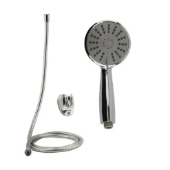 KIT DOCCETTA DOCCINO BAGNO TONDO SOFFIONE DOCCIA CON LACCIO 1,8MT STAFFA 69049